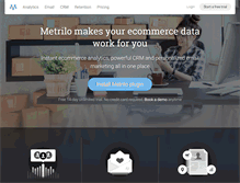 Tablet Screenshot of metrilo.com